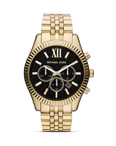 michael kors lexington gold tone.